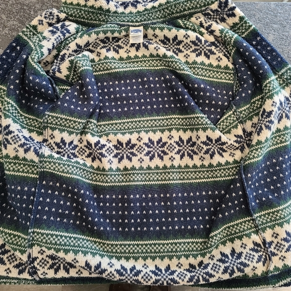 Vintage Fair Isle Pattern Shacket Men's Oversized Small Unisex Jacket Grandpa - Picture 7 of 9